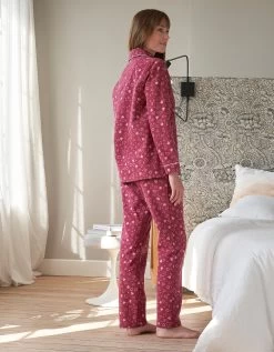 Pyjama Pantalon Pilou Imprimé "coeurs" -Lingerie Séries Magasin 706177 C01 zoomx vue4