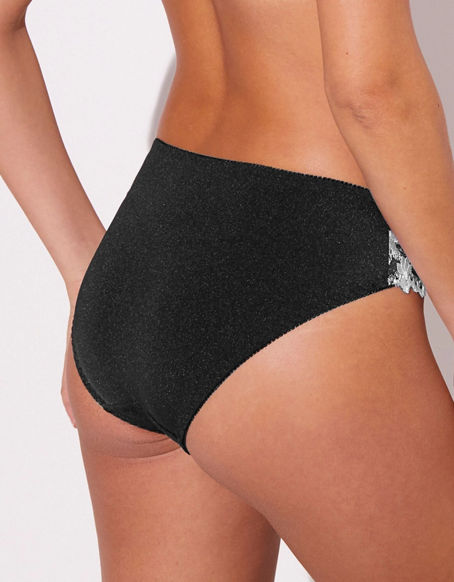 Culotte Maille Satinée Et Tulle Brodé Calenca 3 Culotte Maille Satinée Et Tulle Brodé Calenca – Image 3