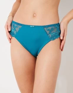 Culotte Microfibre Et Tulle Brodé Sienne - Lot De 2