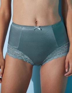 Gainette Maille Satinée Et Dentelle Avila - Lot De 2 -Lingerie Séries Magasin 707486 C09 zoomx vue5