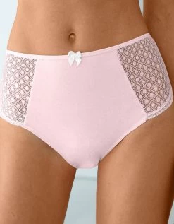 Culotte Maxi Dentelle Coton Uni Tropea - Lot De 4