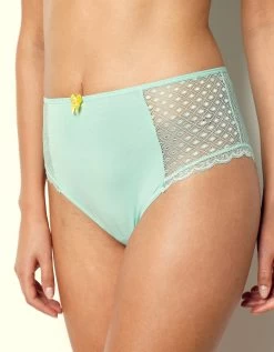 Culotte Maxi Dentelle Coton Uni Tropea - Lot De 4