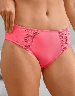 Culotte Brodée Forme Midi Coton Uni Olbia - Lot De 2 -Lingerie Séries Magasin 707589 C03 zoomx vue4