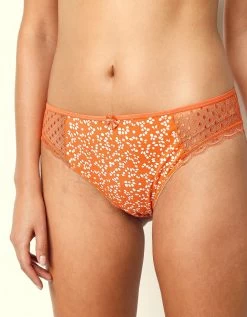 Culotte Midi Dentelle Coton Imprimé Tropea - Lot De 4 -Lingerie Séries Magasin 707854 C01 zoomx vue4