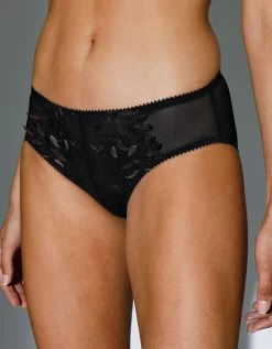 Culotte Midi Brodée Effet Feuillage Sullana -Lingerie Séries Magasin 707876 C01 zoomx vue3