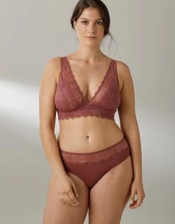 Culotte Forme Midi Microfibre Et Dentelle Stretch Taripa - Lot De 2 -Lingerie Séries Magasin 707909 C02 zoomx vue4