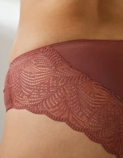 Culotte Forme Midi Microfibre Et Dentelle Stretch Taripa - Lot De 2 -Lingerie Séries Magasin 707909 C02 zoomx vue7