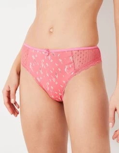Culotte Midi Dentelle Coton Imprimé "feuilles" Tropea - Lot De 4